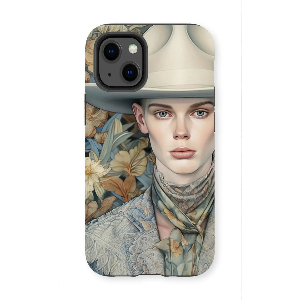 Jasper The Gay Cowboy - Dandy Gay Aesthetic Art Phone Case - Iphone 13 Mini / Matte - Mobile Phone Cases - Aesthetic Art