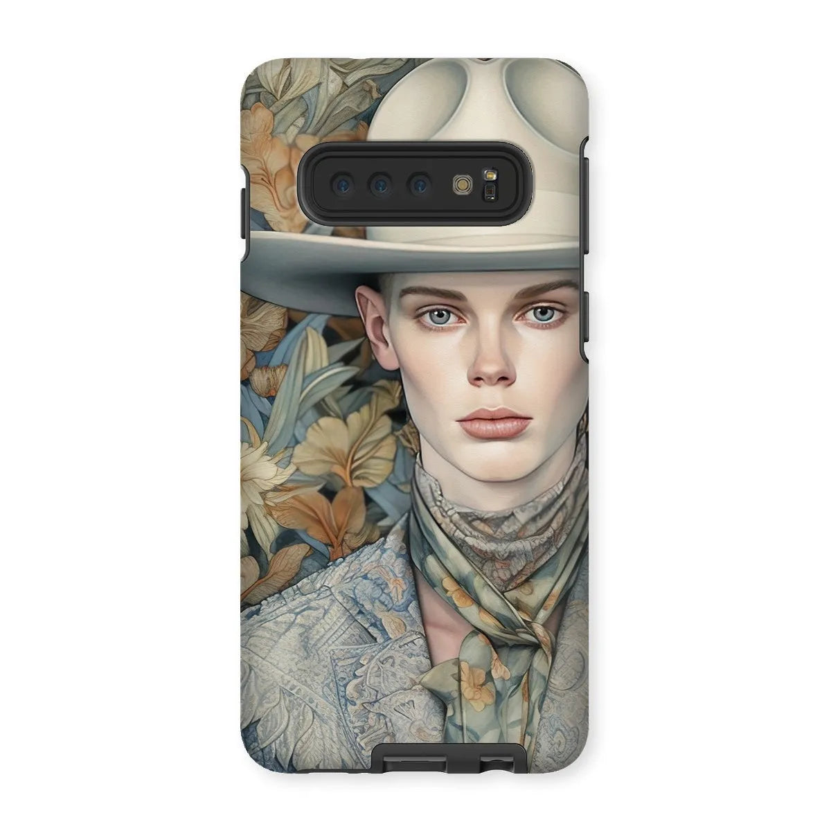 Jasper The Gay Cowboy - Dandy Gay Aesthetic Art Phone Case - Samsung Galaxy S10 / Matte - Mobile Phone Cases