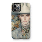 Jasper - Twink Cowboy Art Iphone Case, 11 Pro / Matte, Phone Case Artistic Portrait Person Cowboy Hat Floral-patterned
