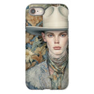 Jasper - Twink Cowboy Art Iphone Case, 8 / Matte, Phone Case Artistic Portrait Person White Cowboy Hat