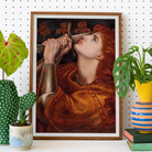 Joan of Arc - Dante Gabriel Rossetti Art Print Posters Prints & Visual Artwork