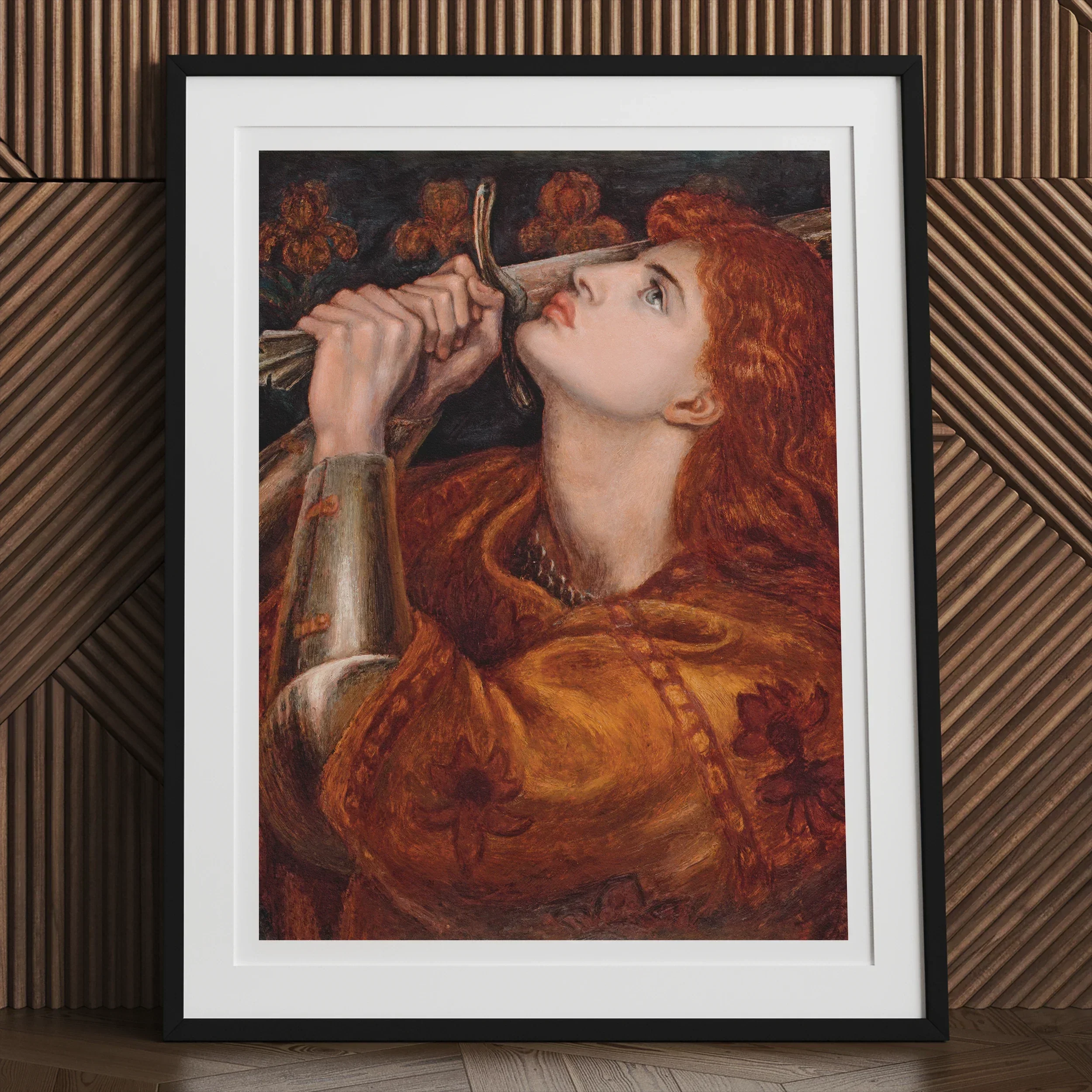 Joan of Arc - Dante Gabriel Rossetti Art Print