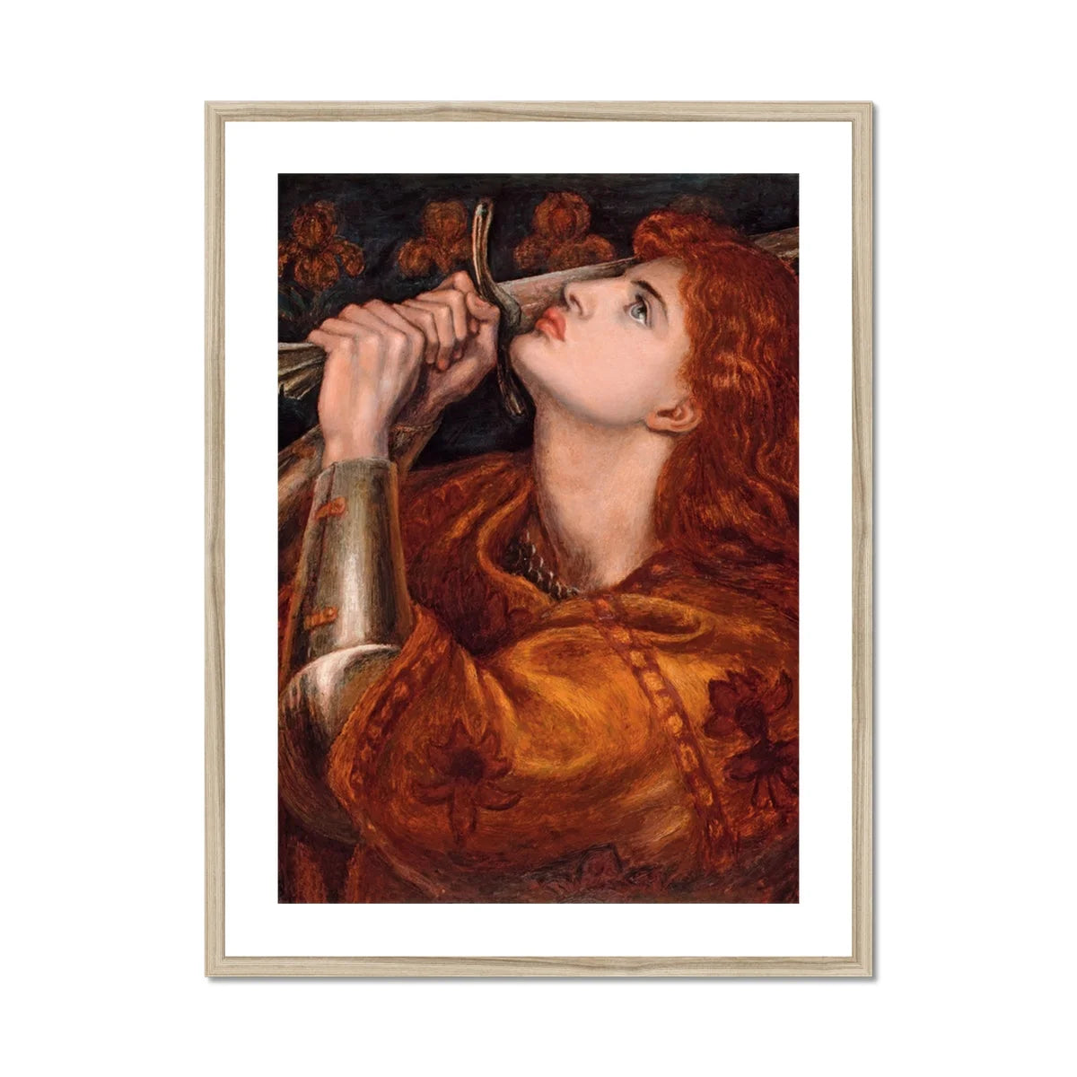 Joan of Arc - Dante Gabriel Rossetti Art Print Posters Prints & Visual Artwork