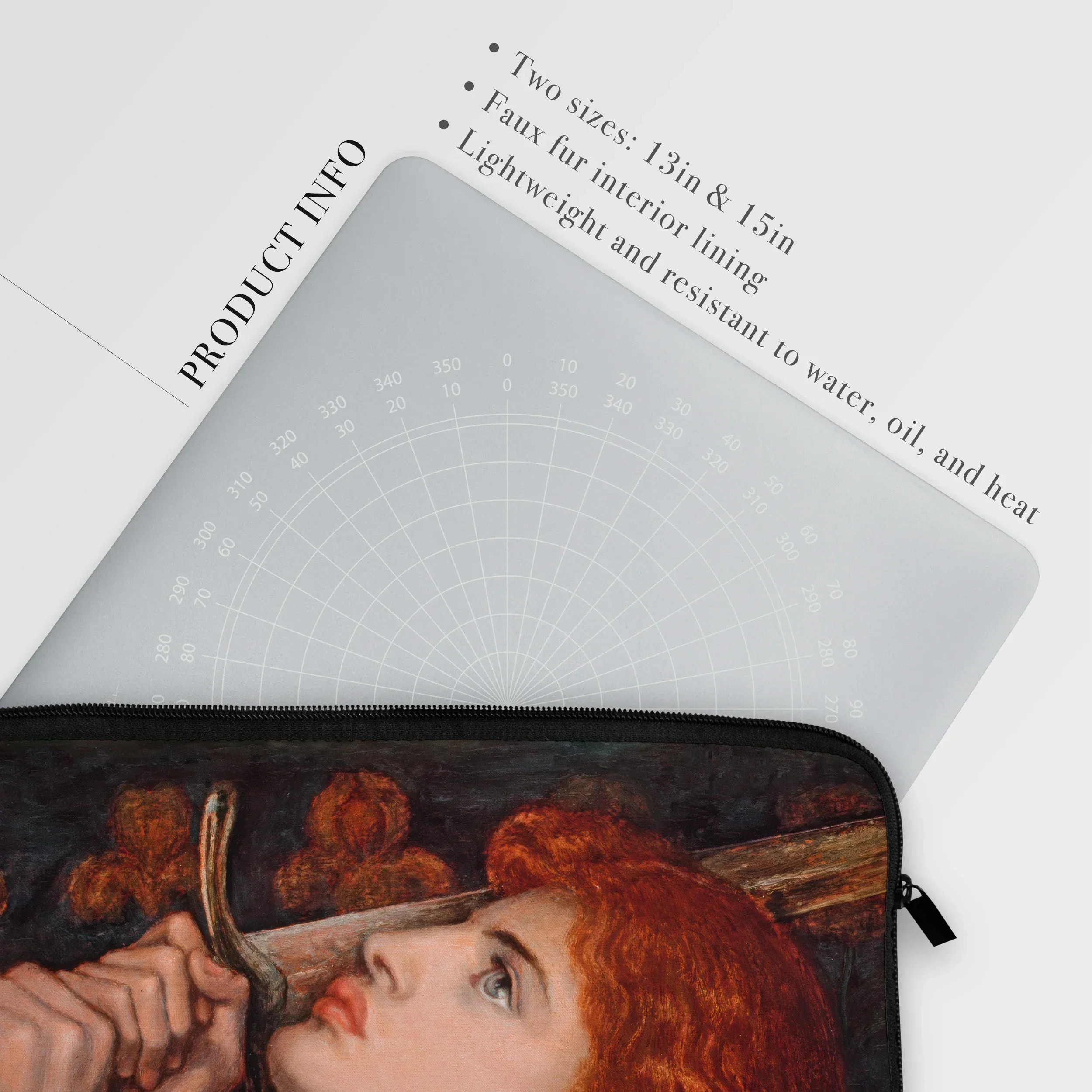 Joan of Arc - Dante Gabriel Rossetti Laptop Sleeve, Laptop Sleeve Classical Art Reproduction