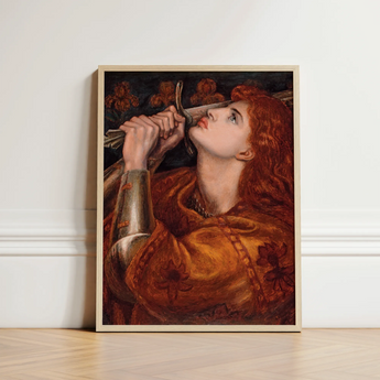 Framed Art Print Woman Red Hair Ornate Warm-toned Dante Gabriel Rossetti