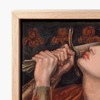 Framed Canvas Print Classical Painting Hands Snake Lips Dante Gabriel Rossetti, Art