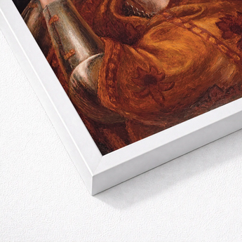 White Framed Art Print Textured Impressionistic Painting Rich Dante Gabriel Rossetti
