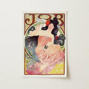 Job - Alphonse Mucha Art Nouveau Print / Canvas, Alphonse Mucha, Alphonse Mucha Art, Mucha Art Nouveau, Art Nouveau Print, Composition