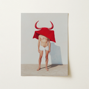 Joysticks - Surreal Gay Matador Art Print / Canvas, 12x16’’ / 31x41cm / Unframed / no Border, Posters Prints & Visual Artwork, Toby Leon