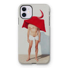 Joysticks - Surreal Gay Matador Iphone Case, 11 / Matte, Phone Case Surreal Artistic Design Figure Red Cloth