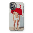 Joysticks - Surreal Gay Matador Iphone Case, 11 Pro / Matte, Phone Case Surreal Artistic Design Shirtless Figure Red