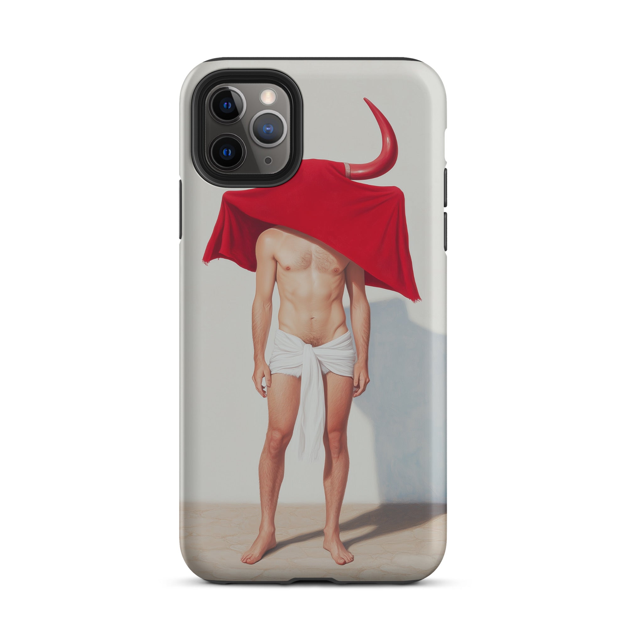 Joysticks - Surreal Gay Matador Iphone Case, 11 Pro Max / Matte, Iphone Case Bull-themed Art
