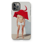 Joysticks - Surreal Gay Matador Iphone Case, 11 Pro Max / Matte, Phone Case Surreal Shirtless Figure Red Cloth Draped