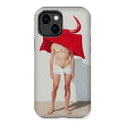 Joysticks - Surreal Gay Matador Iphone Case, 14 Plus / Matte, Phone Case Surreal Shirtless Figure Red Cloth Draped