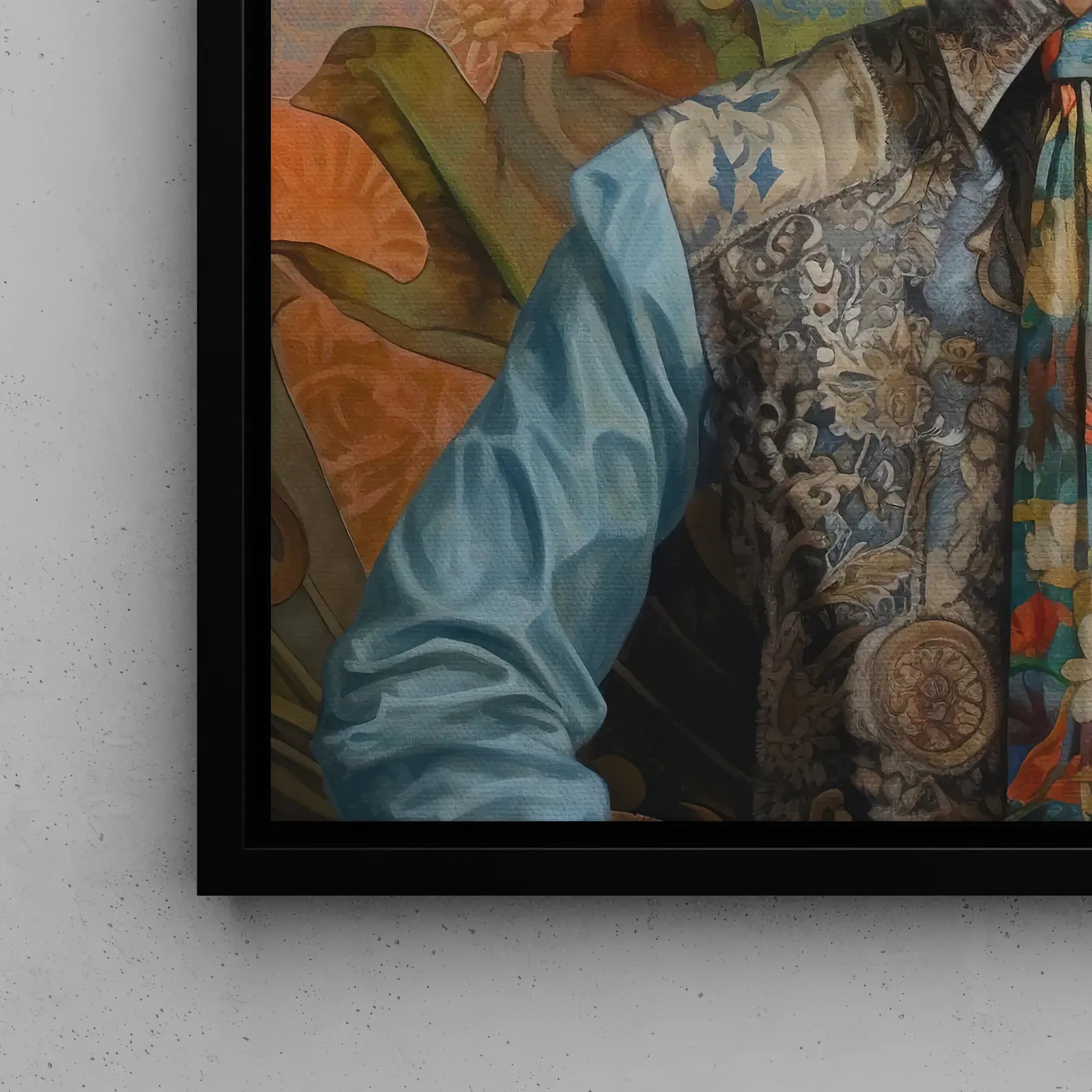 Junada - Gay Asian Cowboy Framed Canvas - Malay Queerart - Posters Prints & Visual Artwork - Aesthetic Art