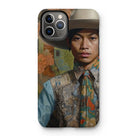 Junada - Malay Gaysian Cowboy Art Iphone Case, 11 Pro / Matte, Phone Case Portrait Person Hat Colorful Patterned Clothing