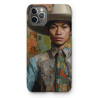 Junada - Malay Gaysian Cowboy Art Iphone Case, 11 Pro Max / Matte, Phone Case Portrait Person Cowboy Hat Ornate Western-style