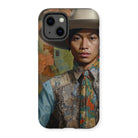 Junada - Malay Gaysian Cowboy Art Iphone Case, 13 / Matte, Phone Case Portrait Person Traditional Asian-inspired Clothing Hat