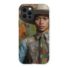 Junada - Malay Gaysian Cowboy Art Iphone Case, 13 Pro / Matte, Phone Case Portrait Person Hat Colorful Patterned Clothing