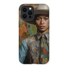 Junada - Malay Gaysian Cowboy Art Iphone Case, 13 Pro Max / Matte, Phone Case Portrait Person Hat Colorful Patterned Clothing