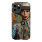 Junada - Malay Gaysian Cowboy Art Iphone Case, 14 Pro Max / Matte, Phone Case Portrait Person Hat Ornate Clothing