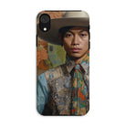 Junada - Malay Gaysian Cowboy Art Iphone Case, Xr / Matte, Phone Case Portrait Person Cowboy Hat Colorful Western-style