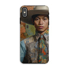 Junada - Malay Gaysian Cowboy Art Iphone Case, Xs Max / Matte, Phone Case Portrait Person Cowboy Hat Colorful Patterned