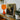 Vibrant Orange Glass Table Lamp Fluted Base Rounded Heinrich Friedrich Füger, Paints, Jupiter’s, Fist, Locked, Overhead, Pale Olive Sky,