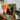 Vibrant Orange Glass Table Lamp Fluted Base Rounded Heinrich Friedrich Füger, Paints, Jupiter’s, Fist, Locked, Overhead, Pale Olive Sky,