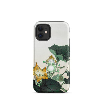 Kabocha Ni Tonbou - Ogata Gekko Ukiyo-e Iphone Case, 12 Mini / Matte, Floral-patterned Phone Case