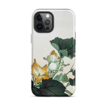 Kabocha Ni Tonbou - Ogata Gekko Ukiyo-e Iphone Case, 12 Pro Max / Matte, Floral-patterned Phone Case