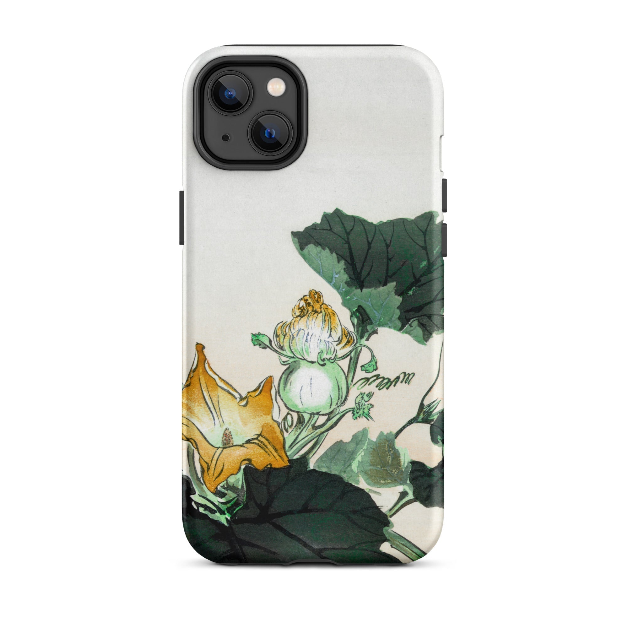 Kabocha Ni Tonbou Ogata Gekko Ukiyo e Iphone Case, 14 Plus / Matte, Floral Patterned Phone Case