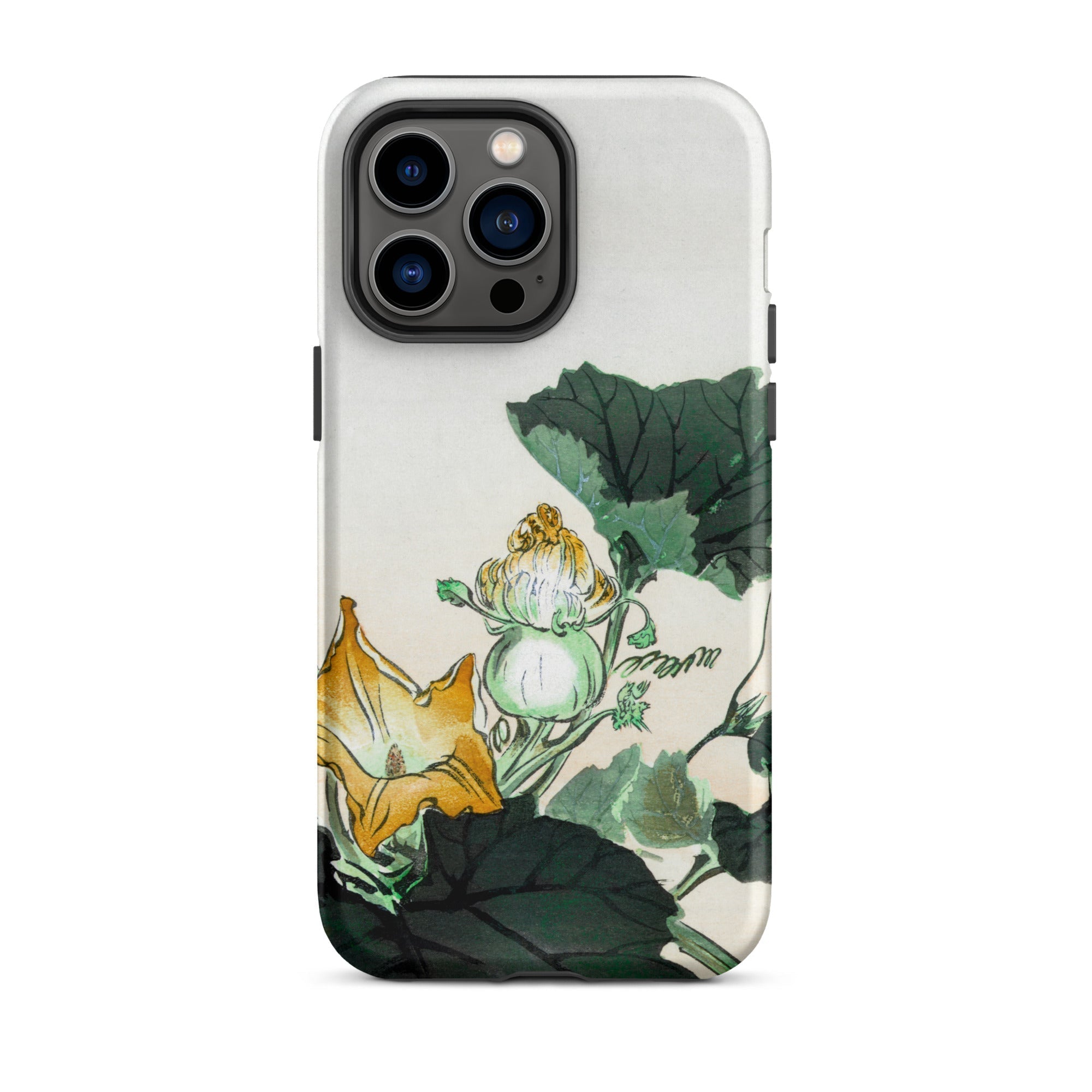 Kabocha Ni Tonbou Ogata Gekko Ukiyo e Iphone Case, 14 Pro Max / Matte, Floral Patterned Phone Case