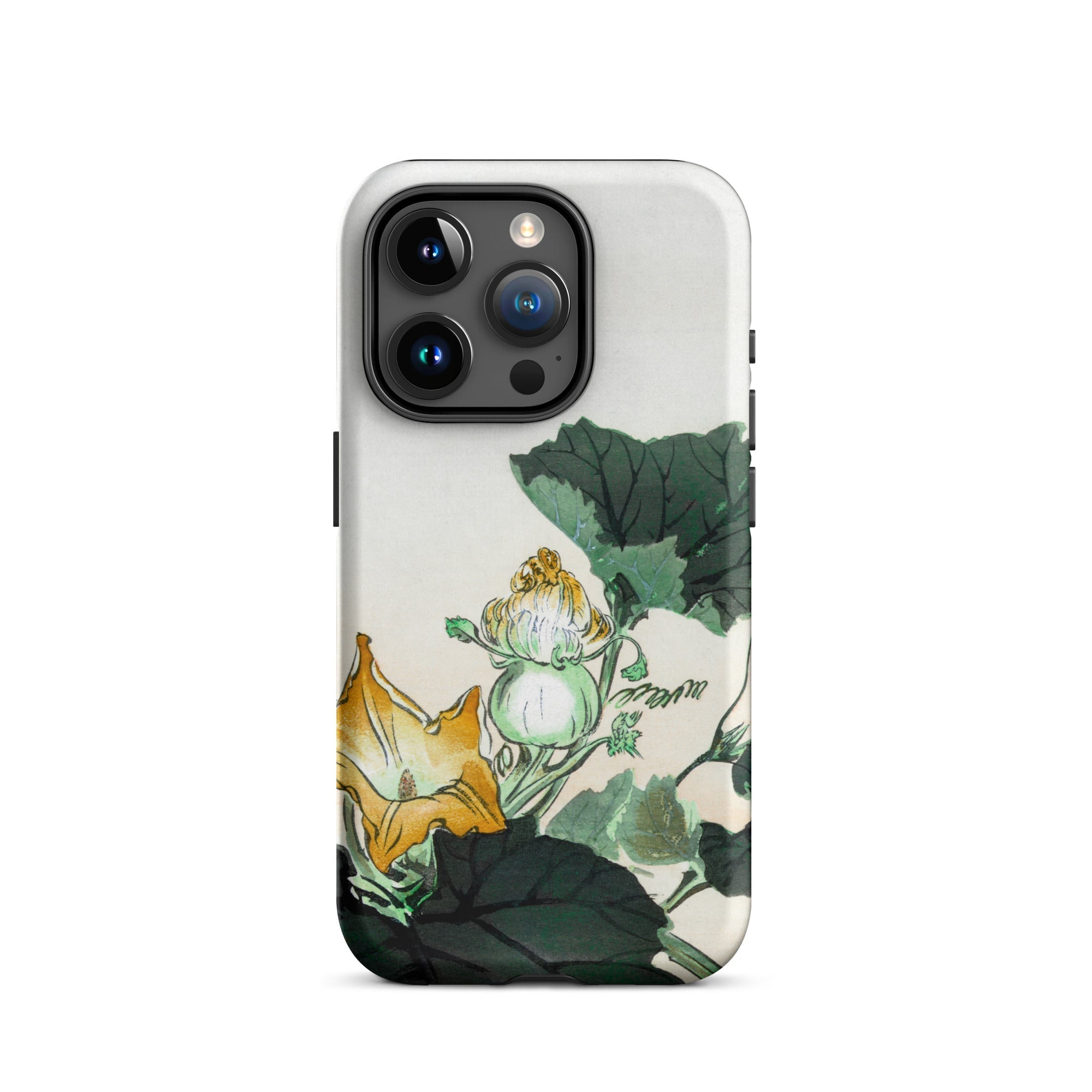 Kabocha Ni Tonbou Ogata Gekko Ukiyo e Iphone Case, 15 Pro / Matte, Floral Patterned Iphone Case