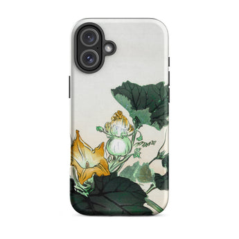 Kabocha Ni Tonbou - Ogata Gekko Ukiyo-e Iphone Case, 16 Plus / Matte, Floral-patterned Phone Case