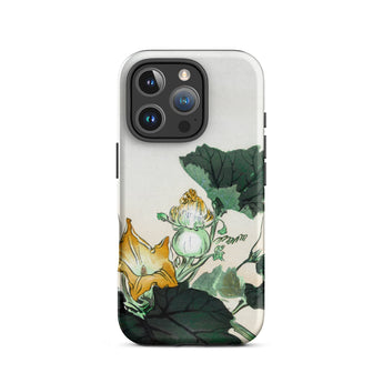 Kabocha Ni Tonbou - Ogata Gekko Ukiyo-e Iphone Case, 16 Pro / Matte, Floral-patterned Phone Case