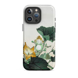 Kabocha Ni Tonbou - Ogata Gekko Ukiyo-e Iphone Case, 16 Pro Max / Matte, Floral-patterned Phone Case