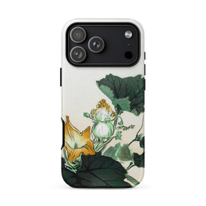 Kabocha Ni Tonbou - Ogata Gekko Ukiyo-e Phone Case Iphone 17 Pro Max / Matte White Green Floral Phone Case Matte Finish Ogata Gekko,
