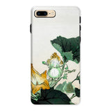 Kabocha Ni Tonbou - Ogata Gekko Ukiyo-e Phone Case Iphone 8 Plus / Matte Iphone Case Delicate Floral Design Green Leaves Yellow Ogata