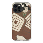 Kabuki Samurai - Kamisaka Sekka Iphone Case, 12 Pro Max / Matte, Phone Case Japanese Ukiyo-e Style Cat Design Geometric