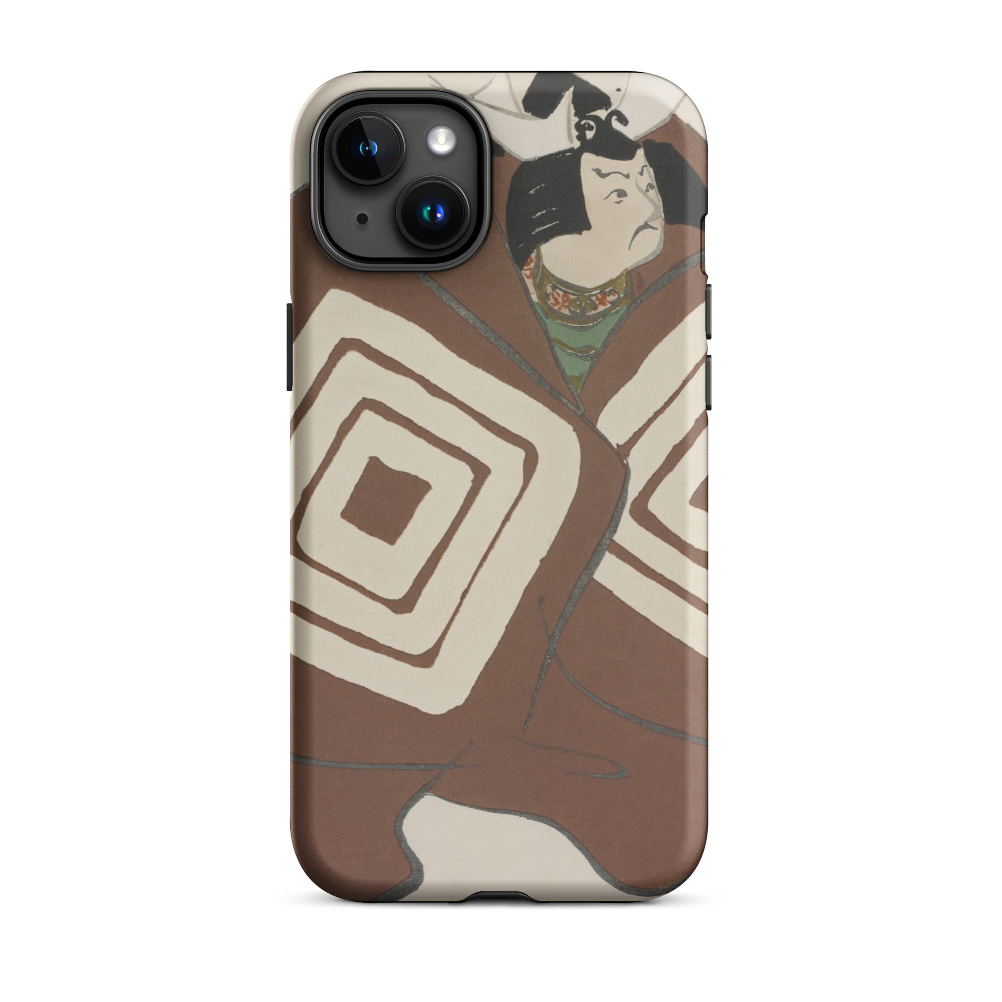 Kabuki Samurai Kamisaka Sekka Iphone Case, 15 Plus / Matte, Japanese Art Phone Case