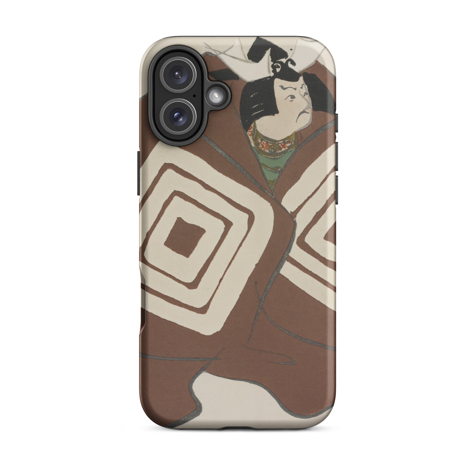 Kabuki Samurai Kamisaka Sekka Iphone Case, 16 Plus / Matte, Phone Case Japanese Art