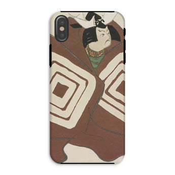 Kabuki Samurai - Kamisaka Sekka Iphone Case, Xs / Matte, Phone Case Japanese Ukiyo-e Art Design Brown Cream