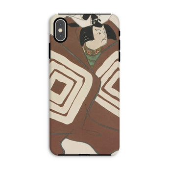 Kabuki Samurai - Kamisaka Sekka Iphone Case, Xs Max / Matte, Phone Case Brown Cream Geometric Pattern Design