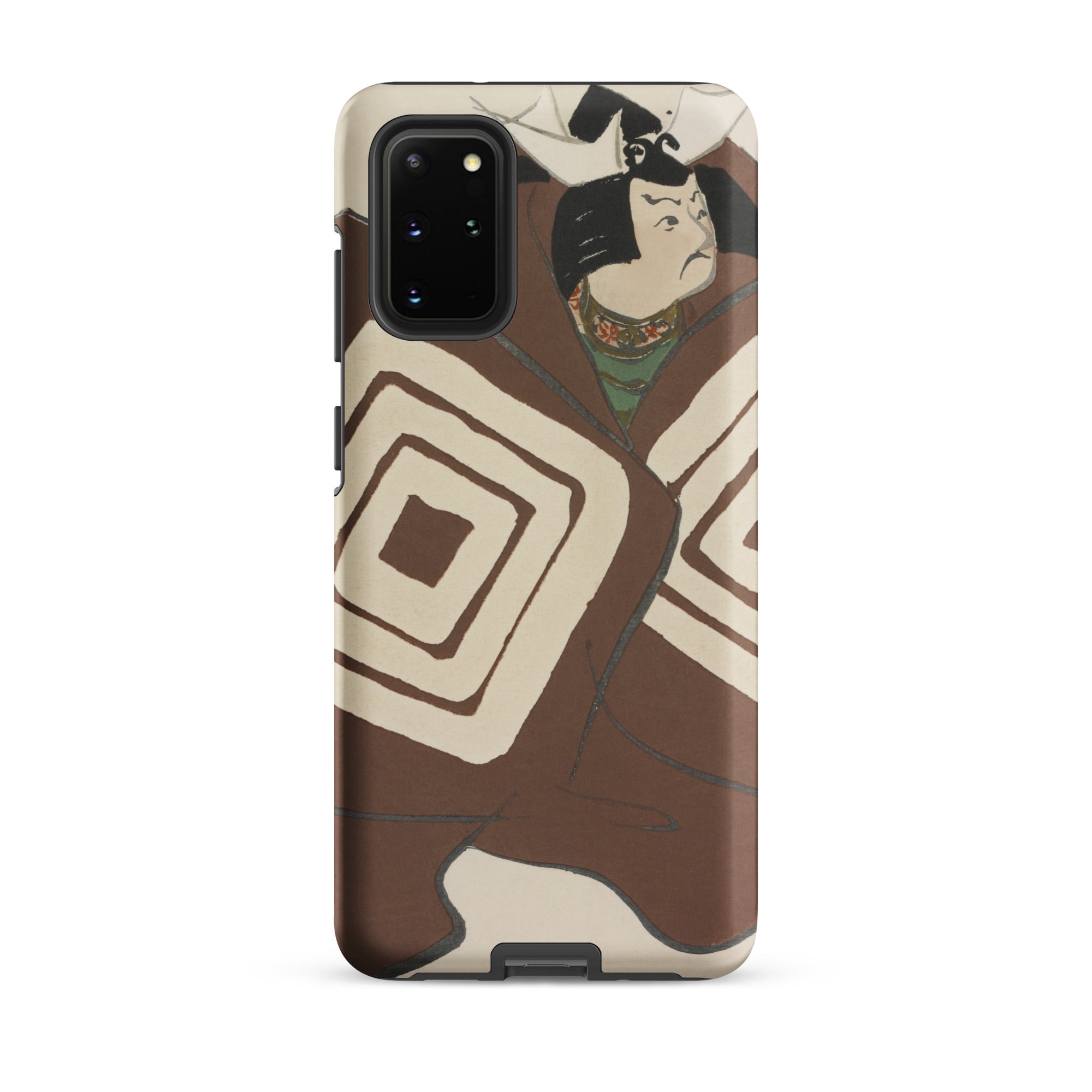 Kabuki Samurai Kamisaka Sekka Samsung Case, Galaxy S20 Plus / Matte, Phone Case Ukiyo e Style Painting Person Traditional Japanese