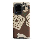 Kabuki Samurai Kamisaka Sekka Samsung Case, Galaxy S20 Ultra / Matte, Smartphone Case Japanese Ukiyo e Style Illustration Kabuki Actor