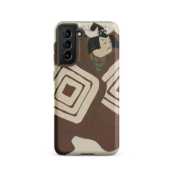 Kabuki Samurai - Kamisaka Sekka Samsung Case, Galaxy S21 / Matte, Smartphone Case Japanese Ukiyo-e Style Print Person Traditional