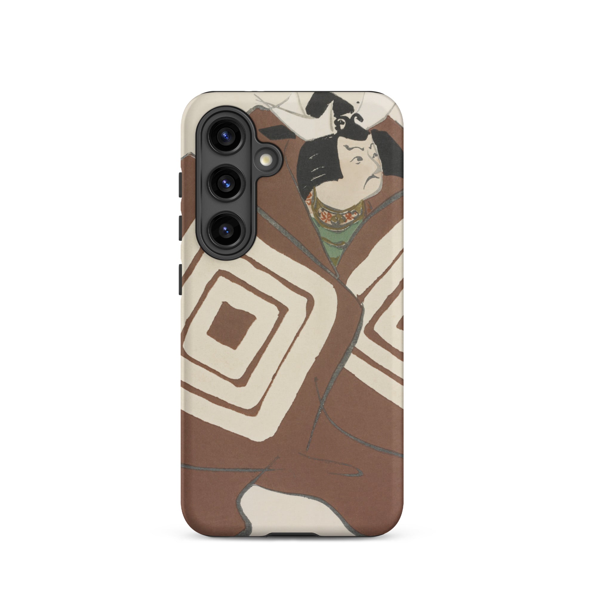 Kabuki Samurai Kamisaka Sekka Samsung Case, Galaxy S24 / Matte, Smartphone Case Traditional Japanese Art Design