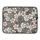 Kachō-ga - Watanabe Seitei Graphic Floral Laptop Sleeve, 15″, Laptop Sleeve Floral Geometric Pattern Design