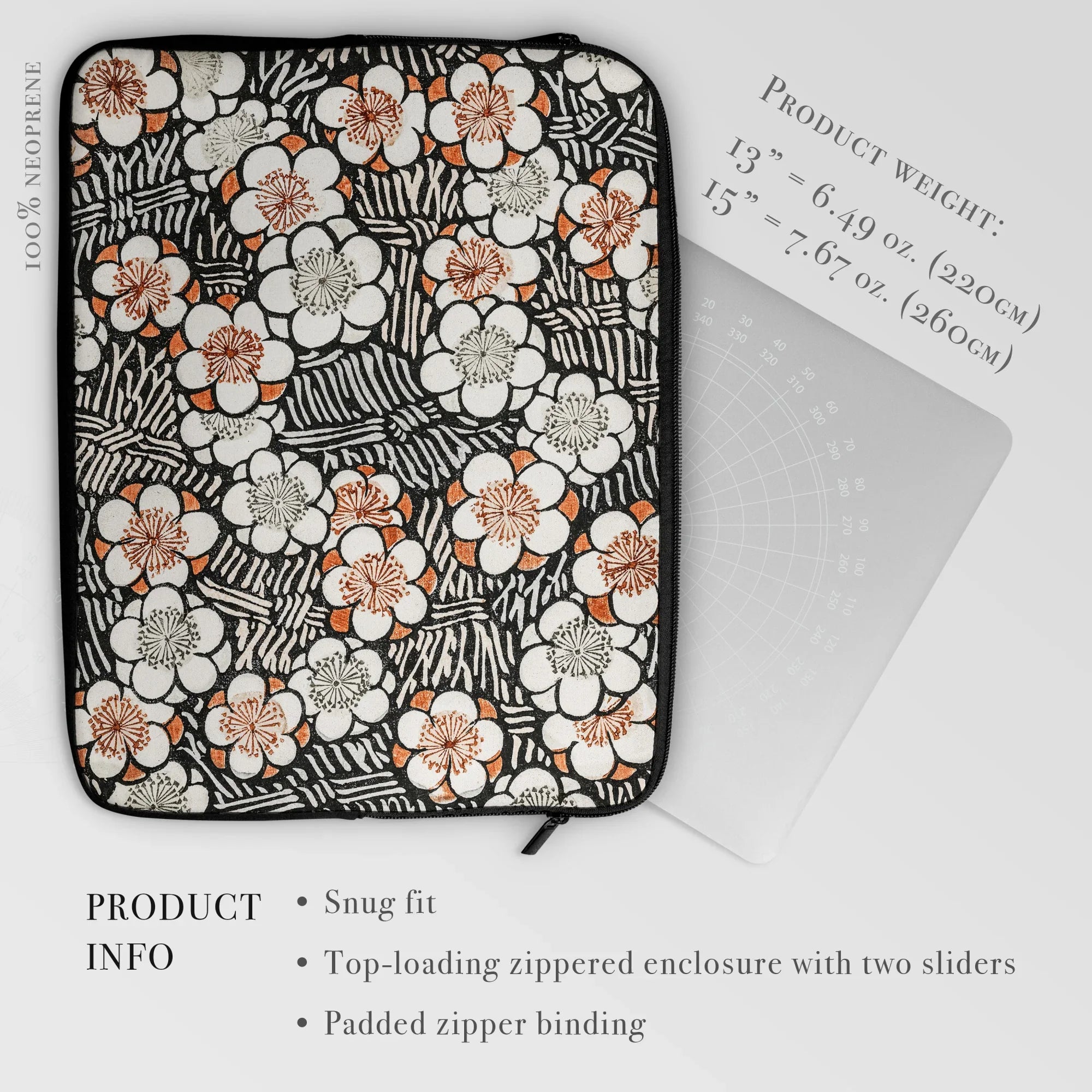 Kachō-ga - Watanabe Seitei Graphic Floral Laptop Sleeve Computer Covers & Skins